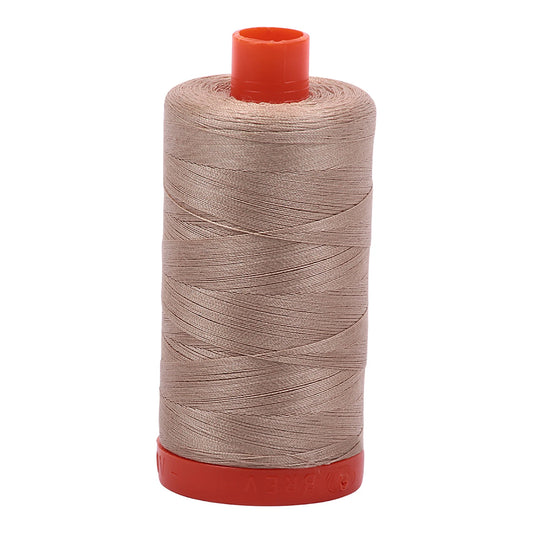 Aurifil Thread 50wt Medium 1422yd Spool - Sand 1050-2326