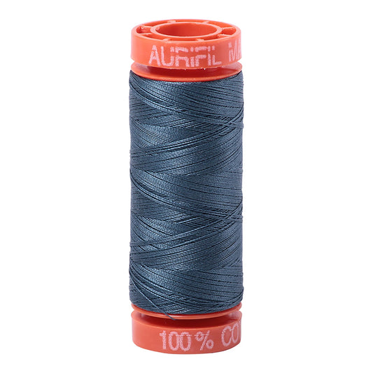 Aurifil Thread 50wt Small 220yd Spool - Medium Blue Grey 1050-1310
