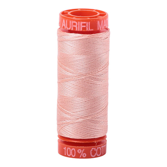Aurifil Thread 50wt Small 220yd Spool - Fleshy Pink 1050-2420