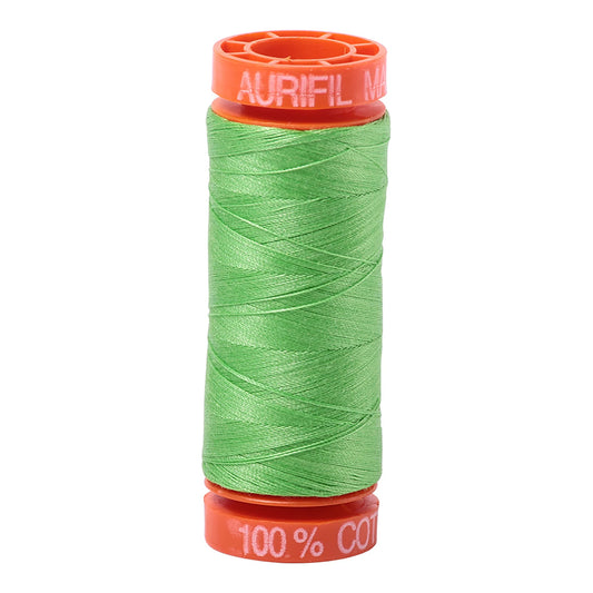 Aurifil Thread 50wt Small 220yd Spool - Shamrock Green 1050-6737