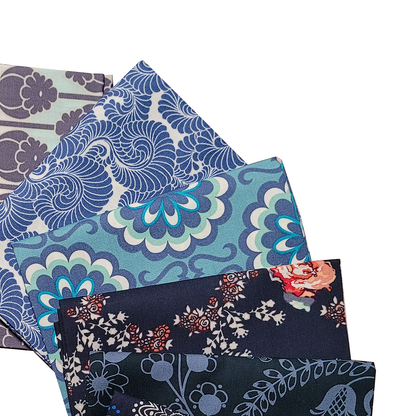 Art Gallery Fabrics Curated Collection 15 Fat Quarters in Blues