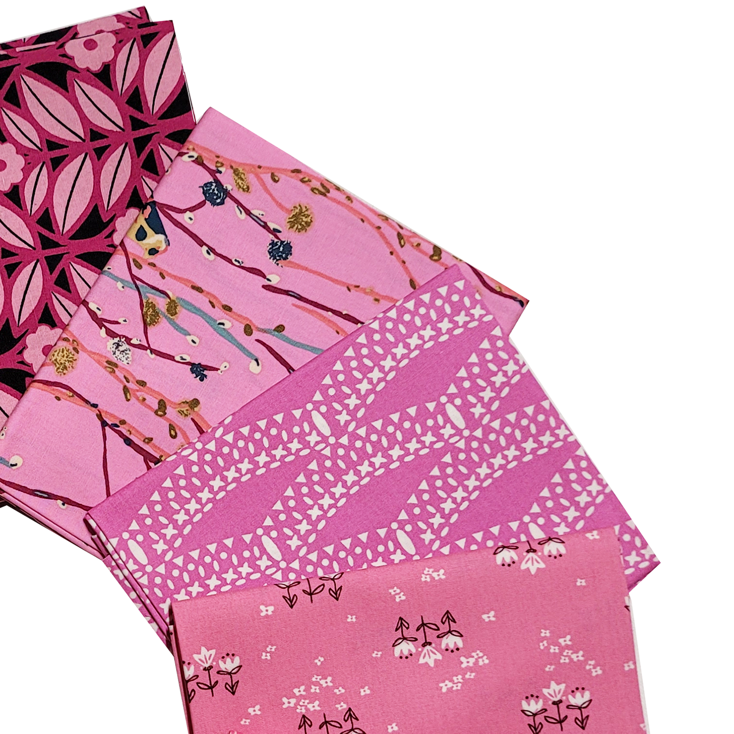 Art Gallery Fabrics Curated Collection 15 Fat Quarters in Pinks
