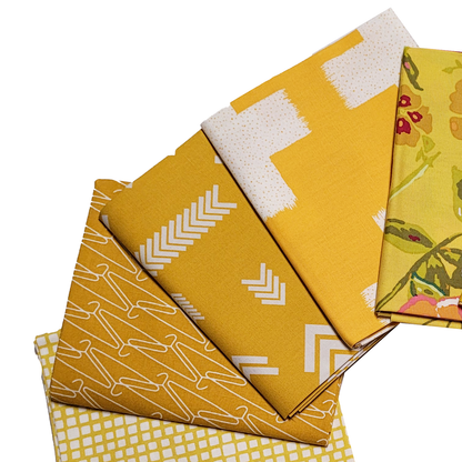 Art Gallery Fabrics Curated Collection 15 Fat Quarters in Yellows