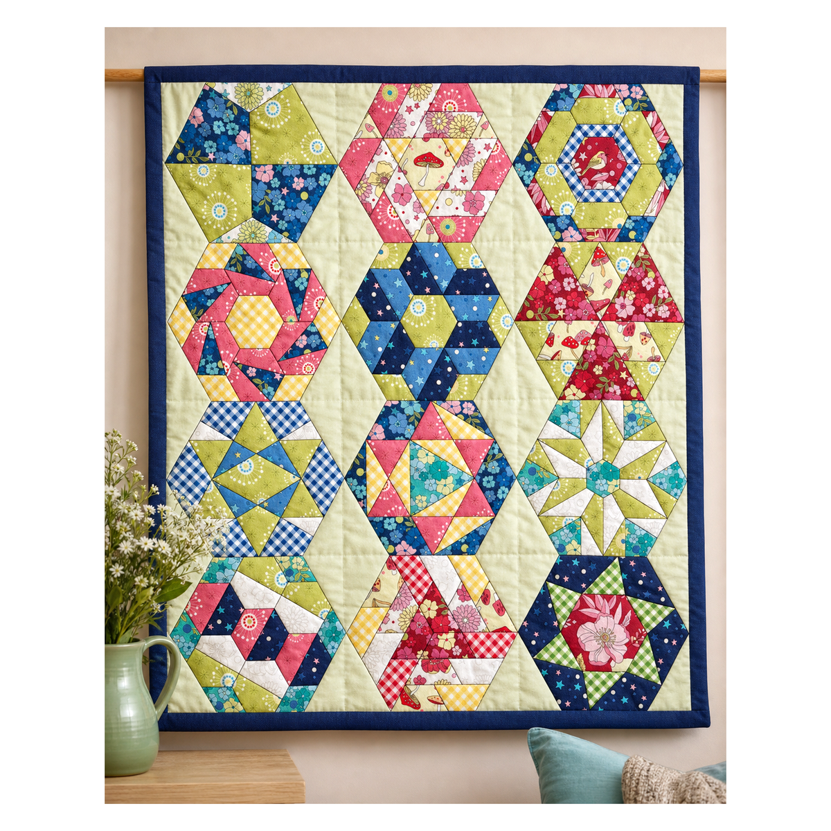 GARDEN WALK EPP Wall Hanging Kit with Papers and Assembly Diagrams