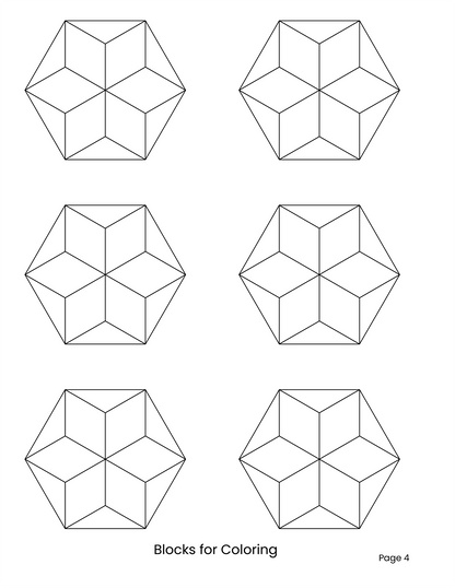 HEXAGON UNCHAINED EPP English Paper Piecing Pieced Hexagon Tutorial for Beginners Set 3