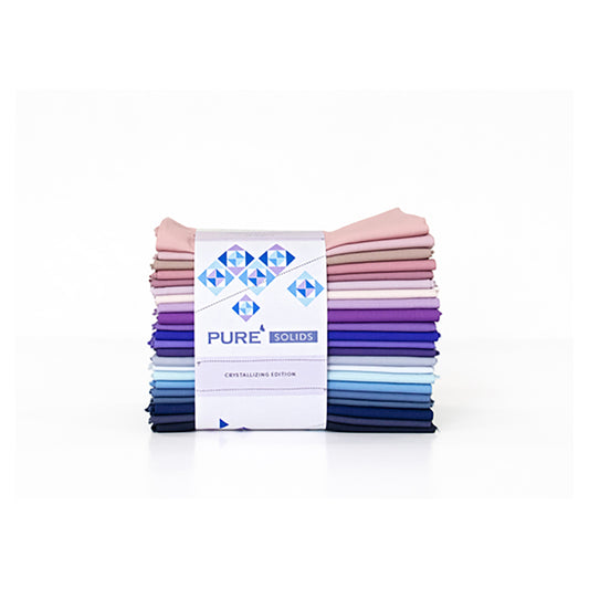 Art Gallery Fabrics Pure Solids - CRYSTALLIZING Edition - 22 Fat Quarter Bundle