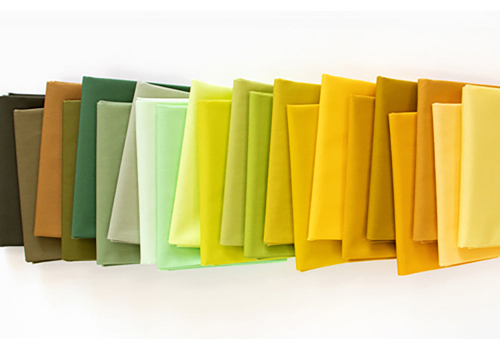 Art Gallery Fabrics Pure Solids - SPROUTING Edition - 22 Fat Quarter Bundle