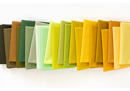 Art Gallery Fabrics Pure Solids - SPROUTING Edition - 22 Fat Quarter Bundle