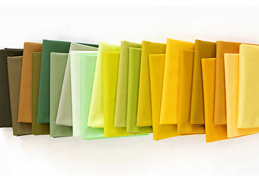 Art Gallery Fabrics Pure Solids - SPROUTING Edition - 22 Fat Quarter Bundle