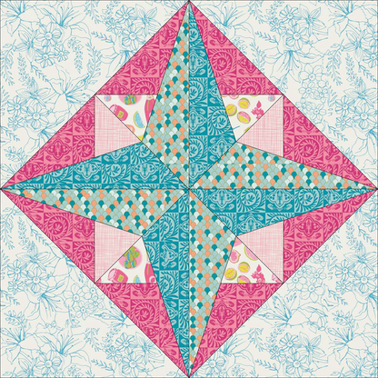 Digital Download PERSEUS FPP Foundation Block for 6", 8" 10" - Printable Papers