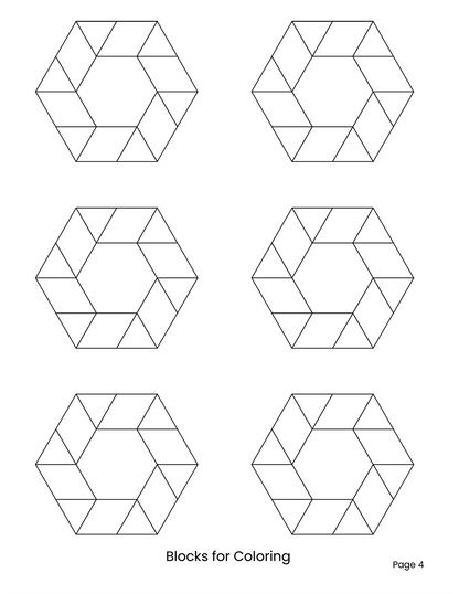 HEXAGON UNCHAINED EPP English Paper Piecing Pieced Hexagon Tutorial for Confident Beginners Set 4